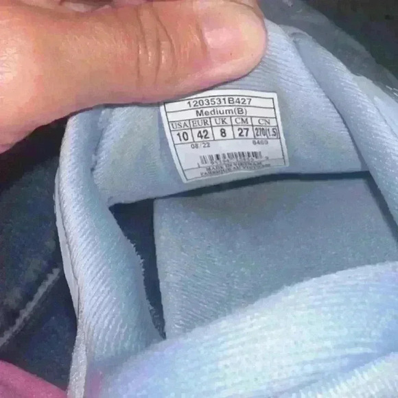 Brooks Womens Adrenaline GTS 22 Running Shoes Blue/White/Rose Size 10 - Picture 8 of 9